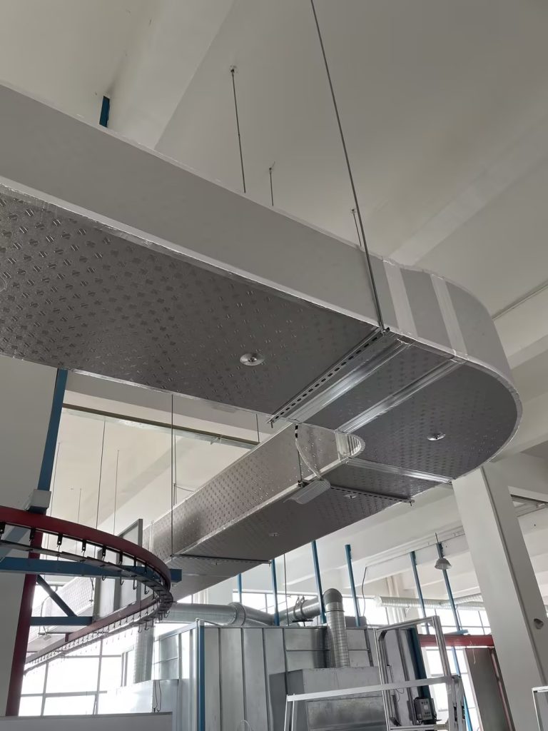 Polyurethane aluminum foil composite air duct